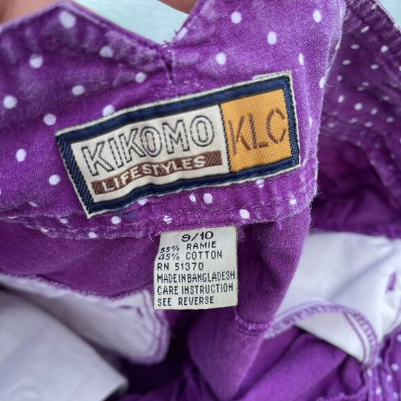 Vintage Kikomo High Rise Mom Shorts Women Junior 9/10 Pleated Front Bermuda - Picture 2 of 9